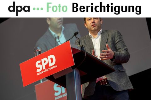 Lars Klingbeil beim Landesparteitag der SPD Baden-Württemberg. Foto: Stefan Puchner/dpa