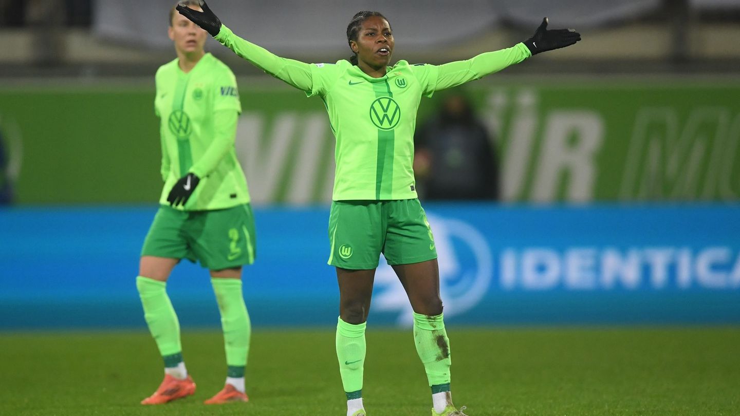 Brachte ihr Team auf Siegkurs: Lineth Beerensteyn vom VfL Wolfsburg Foto: Swen Pförtner/dpa