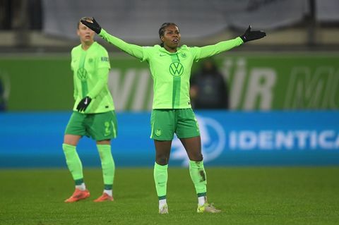 Brachte ihr Team auf Siegkurs: Lineth Beerensteyn vom VfL Wolfsburg Foto: Swen Pförtner/dpa