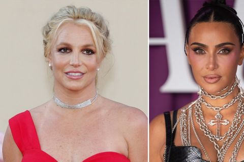 Britney Spears (li.) hatte eine gute Zeit mit Kim Kardashian.