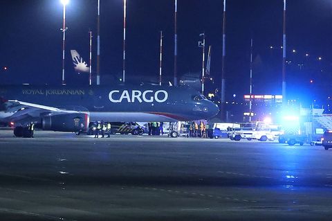 Die Maschine war auf dem Weg von Maastricht in den Niederlanden nach Amman in Jordanien. Foto: David Young/dpa