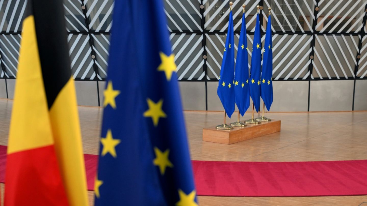 EU-Flaggen in Brüssel