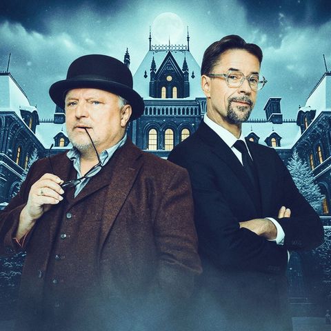 Aus dem gemeinsamen "Tatort" zum "Live-Krimi-Dinner": Axel Prahl (links) und Jan Josef Liefers begleiten das TV-Experiment im Ersten.