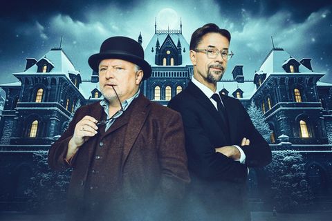 Aus dem gemeinsamen "Tatort" zum "Live-Krimi-Dinner": Axel Prahl (links) und Jan Josef Liefers begleiten das TV-Experiment im Ersten.