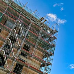 Fehlende Aufträge bleiben ein zetrales Problem im Wohnungsbau. (Symbolbild) Foto: Patrick Pleul/dpa