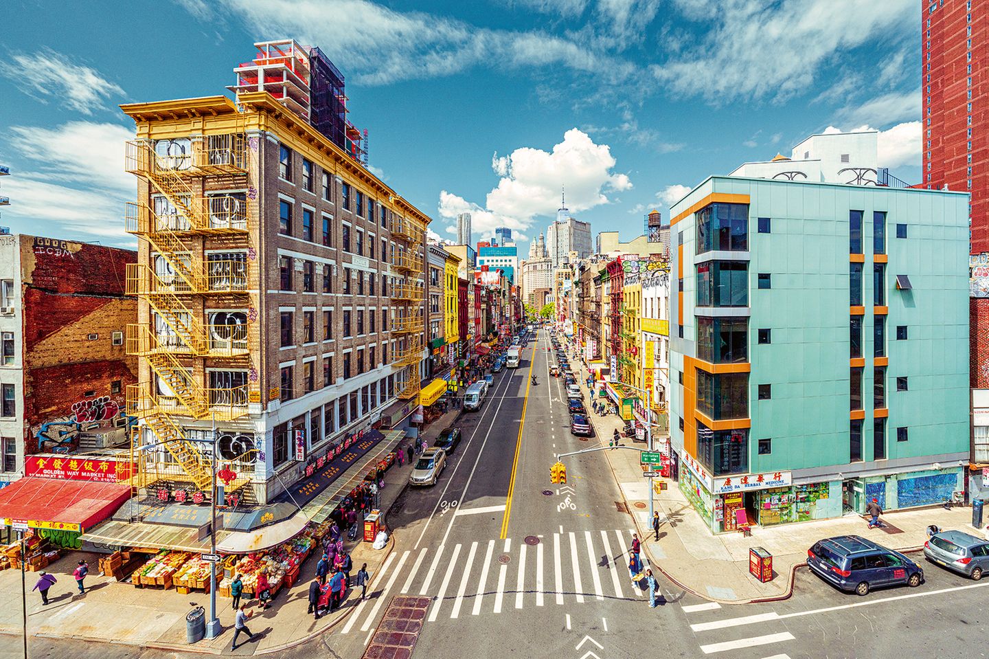 Übergang zwischen Chinatown und der Lower East Side