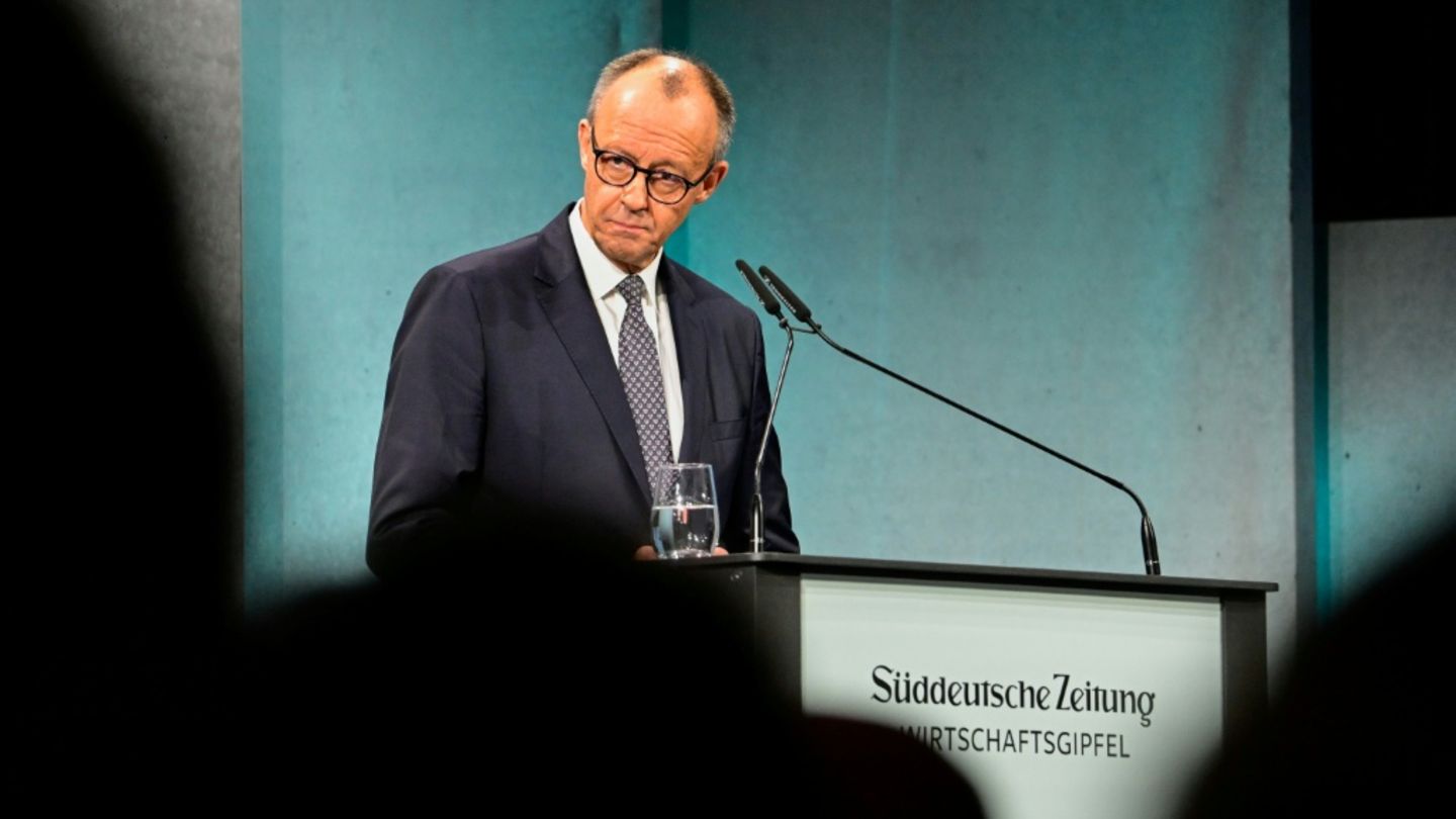 Merz auf dem "SZ-Wirtschaftsgipfel"