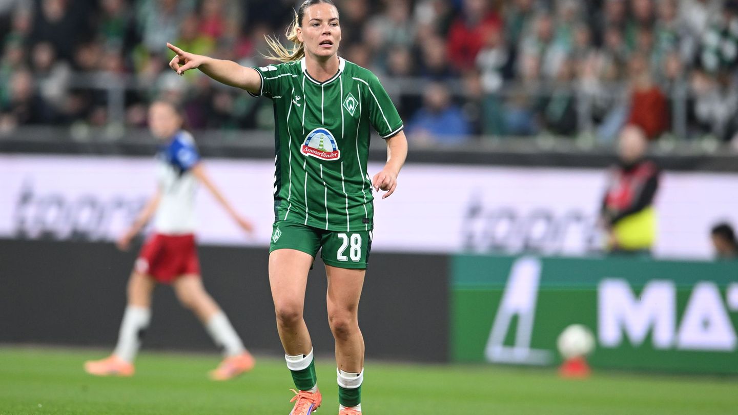 Ihr gelang der Ausgleich gegen RB Leipzig: Juliane Wirtz von Werder Bremen (Archivbild) Foto: Carmen Jaspersen/dpa