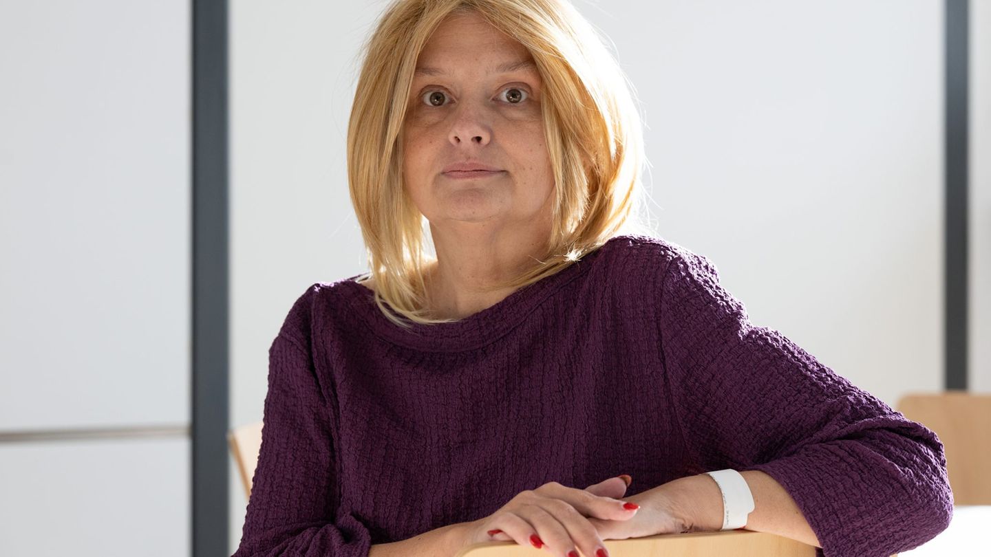 Die 49-jährige Berlinerin Sabine Treffkorn nach einer Pankreas-OP am Dresdner Universitätsklinikum wieder Hoffnung schöpfen. Fot