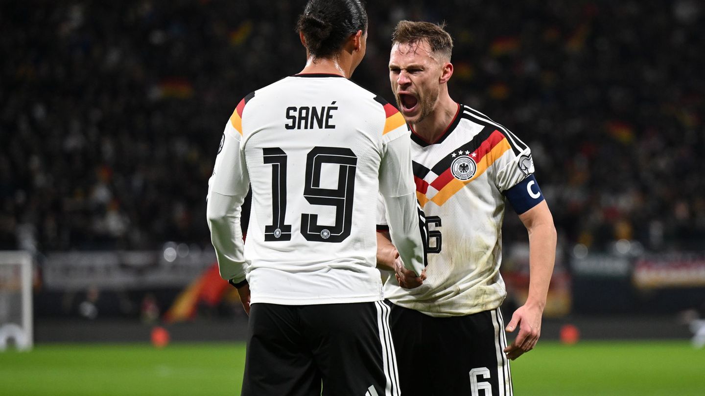 Kimmichs Energie überträgt sich auf die Mannschaft. Foto: Robert Michael/dpa