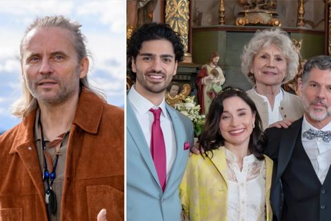 Erich Altenkopf (l.) verlässt "Sturm der Liebe" in der Jubiläumsfolge - gefeiert wird darin die Goldenen Hochzeit von Antje Ha