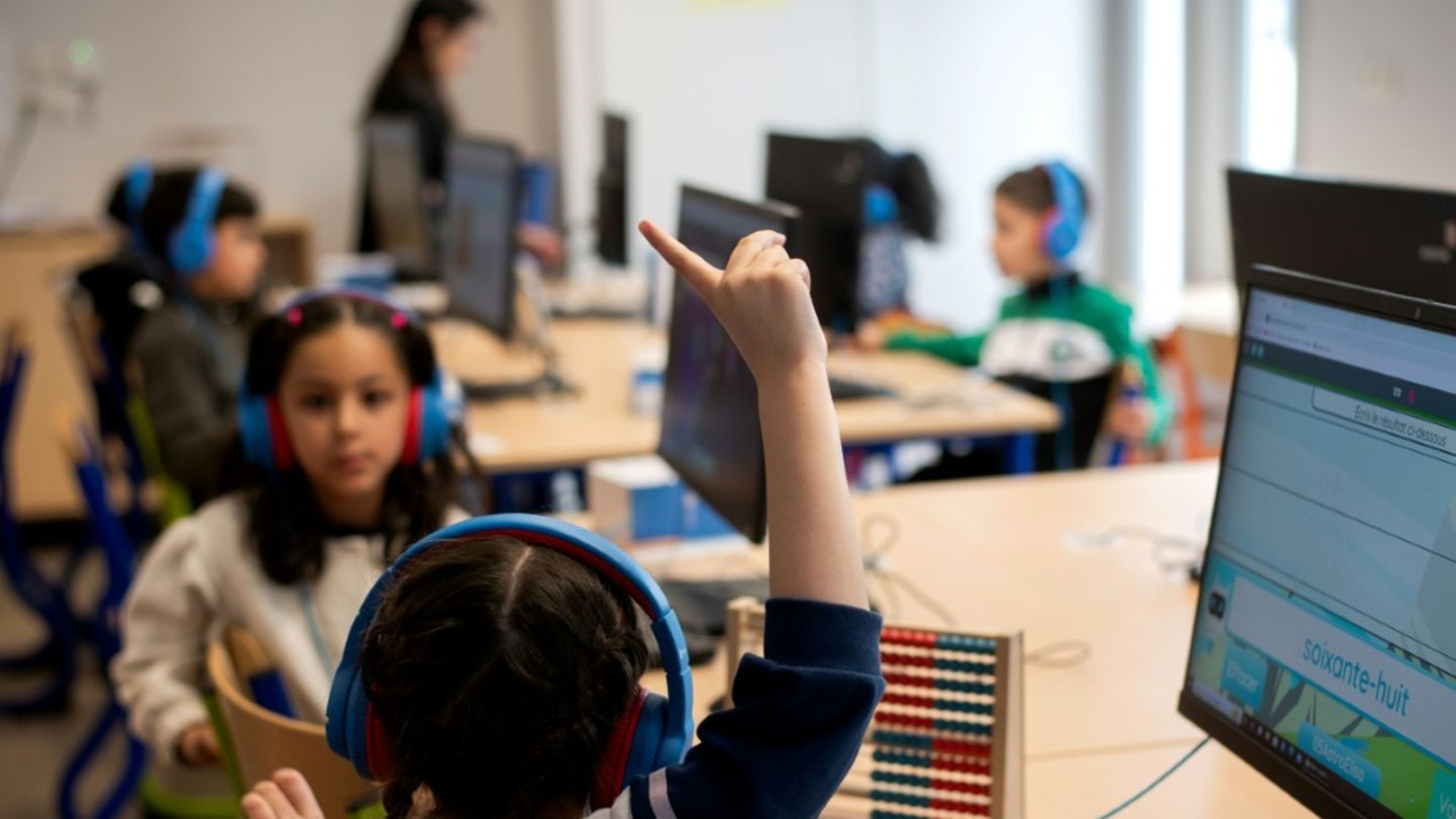 Französische Schulkinder