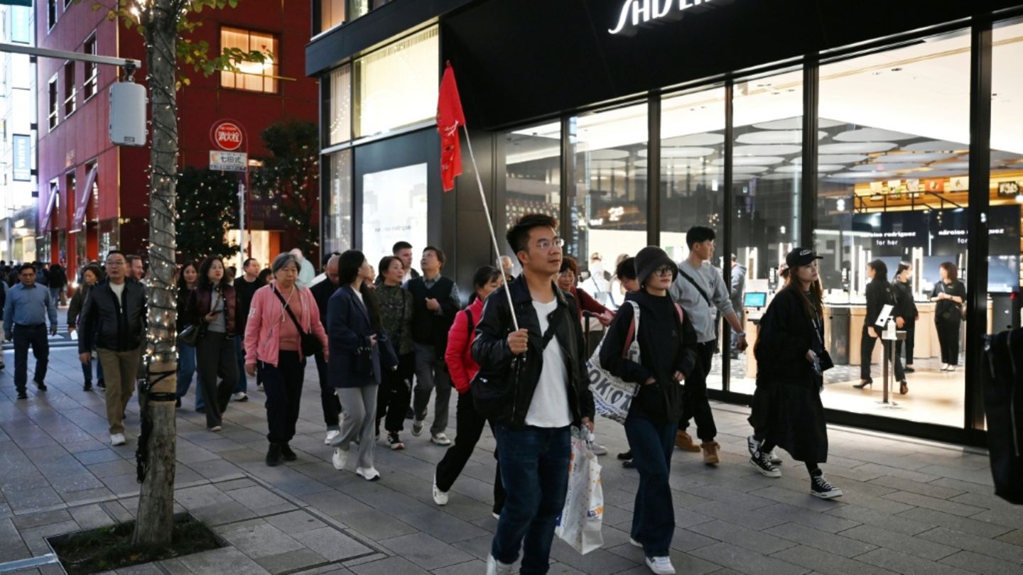Chinesische Touristen in Japan