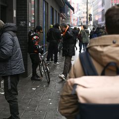 Der Konsumraum der "Integrativen Drogenhilfe" liegt in der Niddastraße, einem Brennpunkt der Mainmetropole. (Archivbild) Foto: A