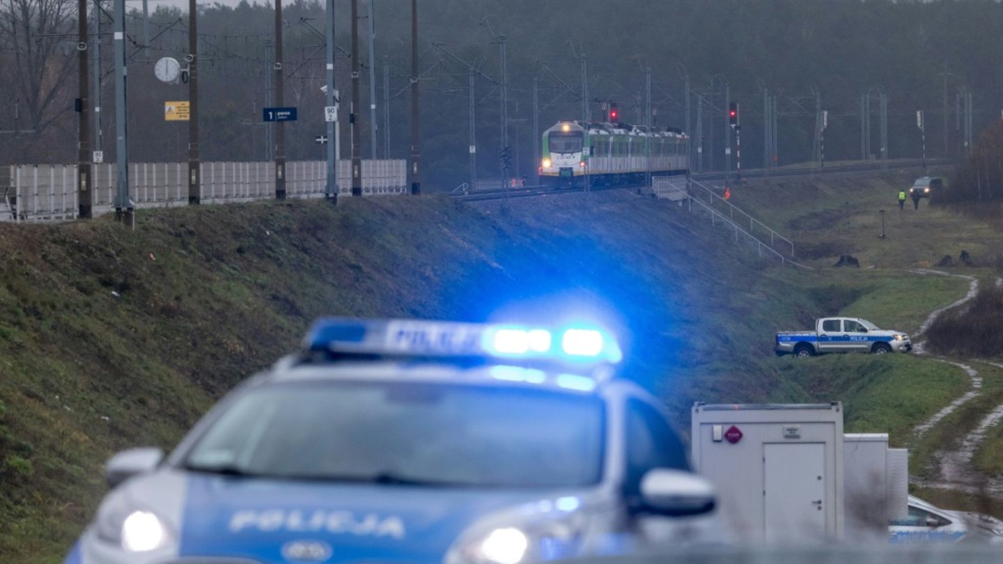 Polizeieinsatz an der betroffenen Bahnstrecke