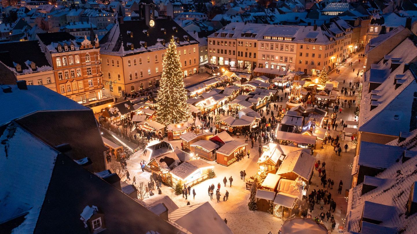 Brauchtum: Annaberg-Buchholz erhält Auszeichnung für Weihnachtsmarkt