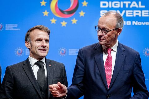 "Buy european": Macron und Merz wollen sich dafür einsetzen, dass in der Beschaffung von Technologie mehr auf europäische Produk