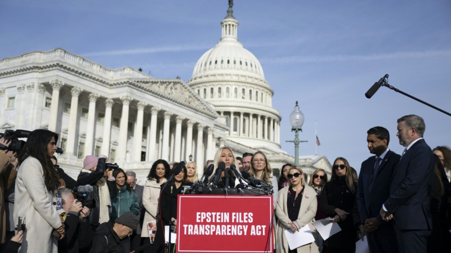 Demonstranten vor dem Kapitol in Washington