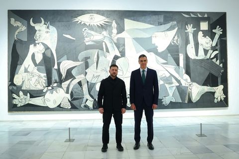 Selenskyj und Sánchez in Madrid