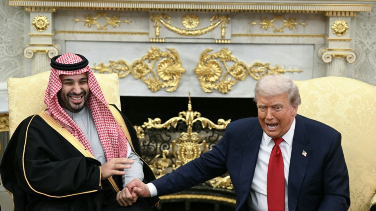 Mohammed bin Salman (links) und Donald Trump