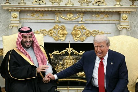Mohammed bin Salman (links) und Donald Trump