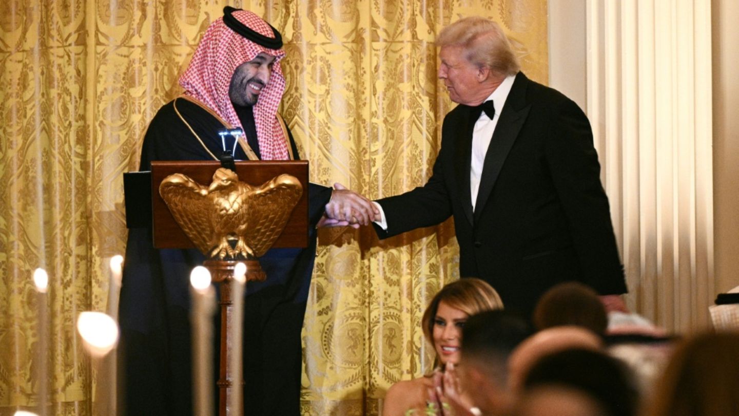 Mohammed bin Salman (links) und Donald Trump