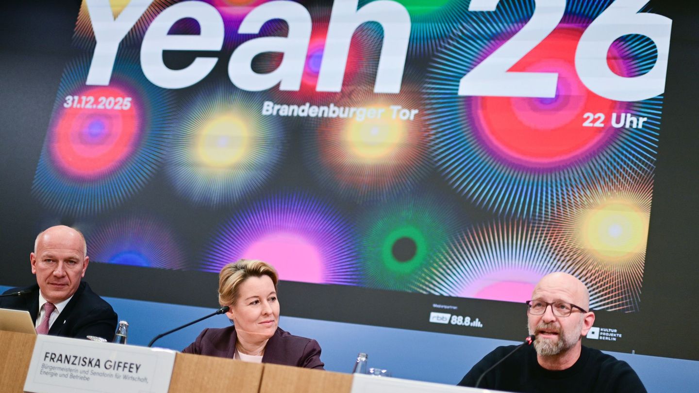 "Yeah 26" soll das Motto der Silvesterfeier am Brandenburger Tor sein. Foto: Sebastian Christoph Gollnow/dpa