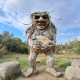 Fabelwesen Troll aus Holz