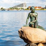 Fabelwesen Meerjungfrau Figur in Kopenhagen