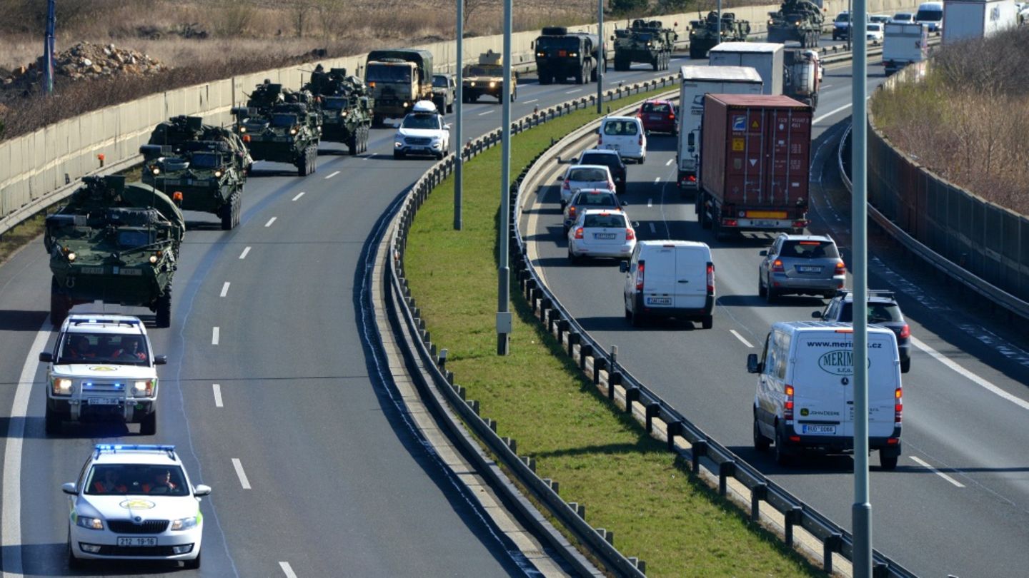 US-Militärkonvoi in Tschechien