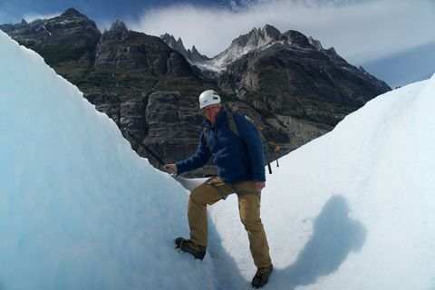 Der Grey-Gletscher ist Teil des patagonischen Eisfelds. Geologe Colin Devey ist für "Terra-X" im Nationalpark "Torres del Paine" im chilenischen Patagonien unterwegs.