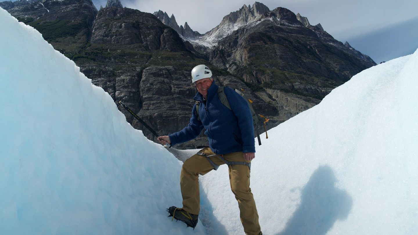Der Grey-Gletscher ist Teil des patagonischen Eisfelds. Geologe Colin Devey ist für "Terra-X" im Nationalpark "Torres del Paine" im chilenischen Patagonien unterwegs.