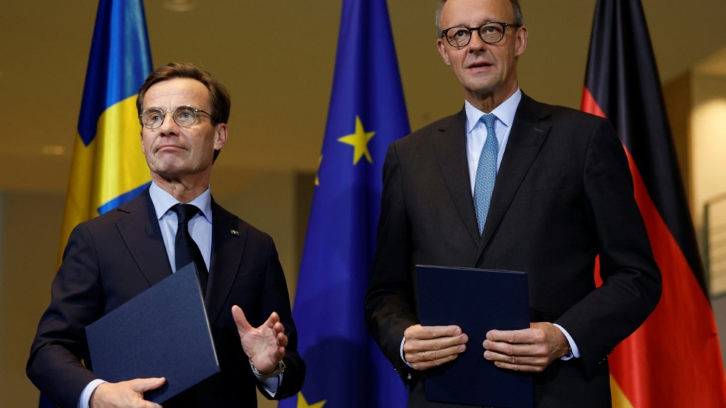 Ulf Kristersson und Friedrich Merz