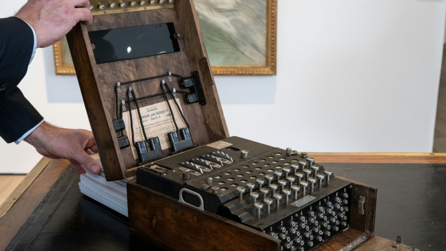 "Enigma M4" vor ihrem Verkauf bei Christie's