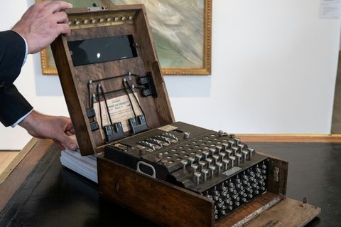 "Enigma M4" vor ihrem Verkauf bei Christie's