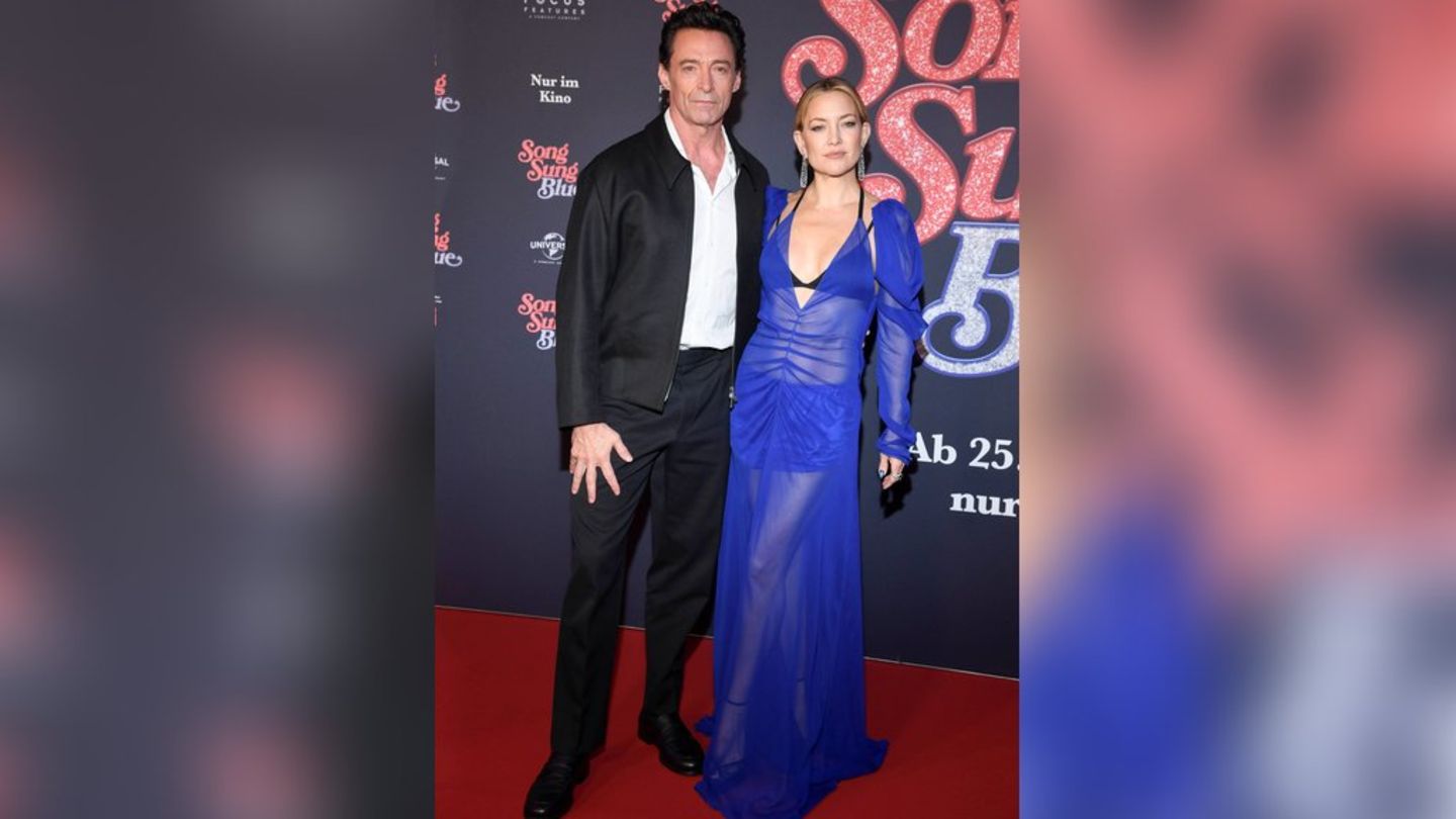 Hugh Jackman und Kate Hudson in Berlin.