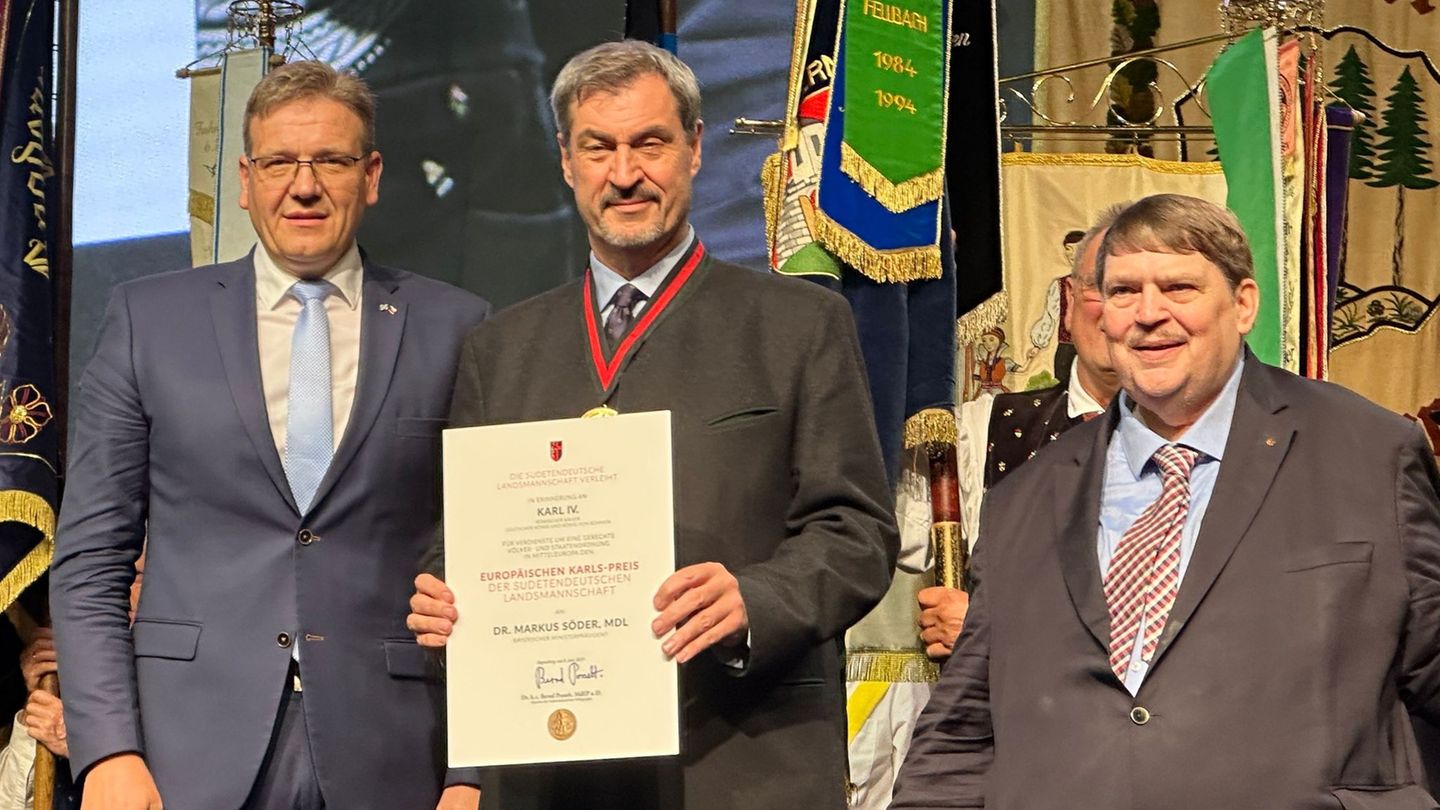 Im Juni trafen sich die Sudetendeutschen in Regensburg und verliehen dem bayerischen Ministerpräsidenten Markus Söder den Europä