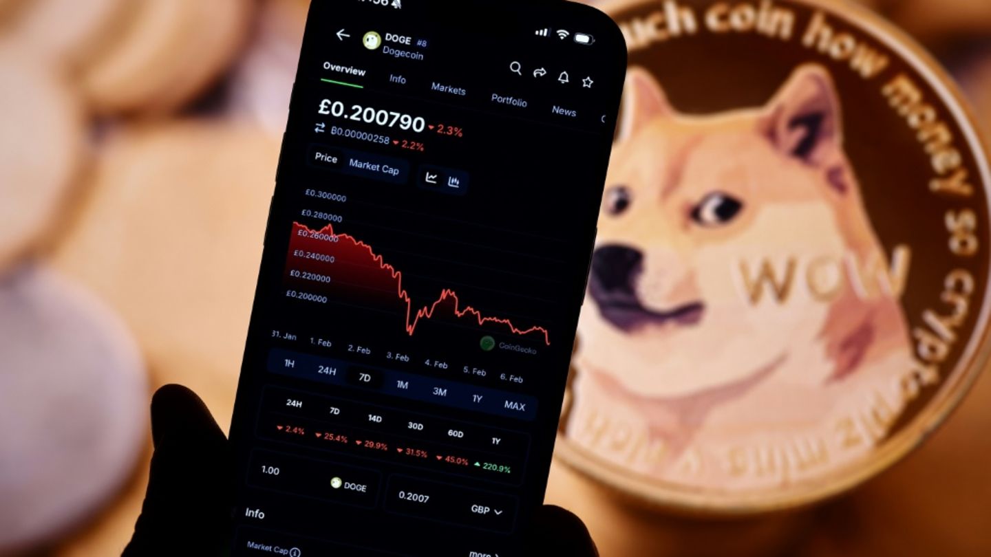 Kurs von Kryptowährung Dogecoin