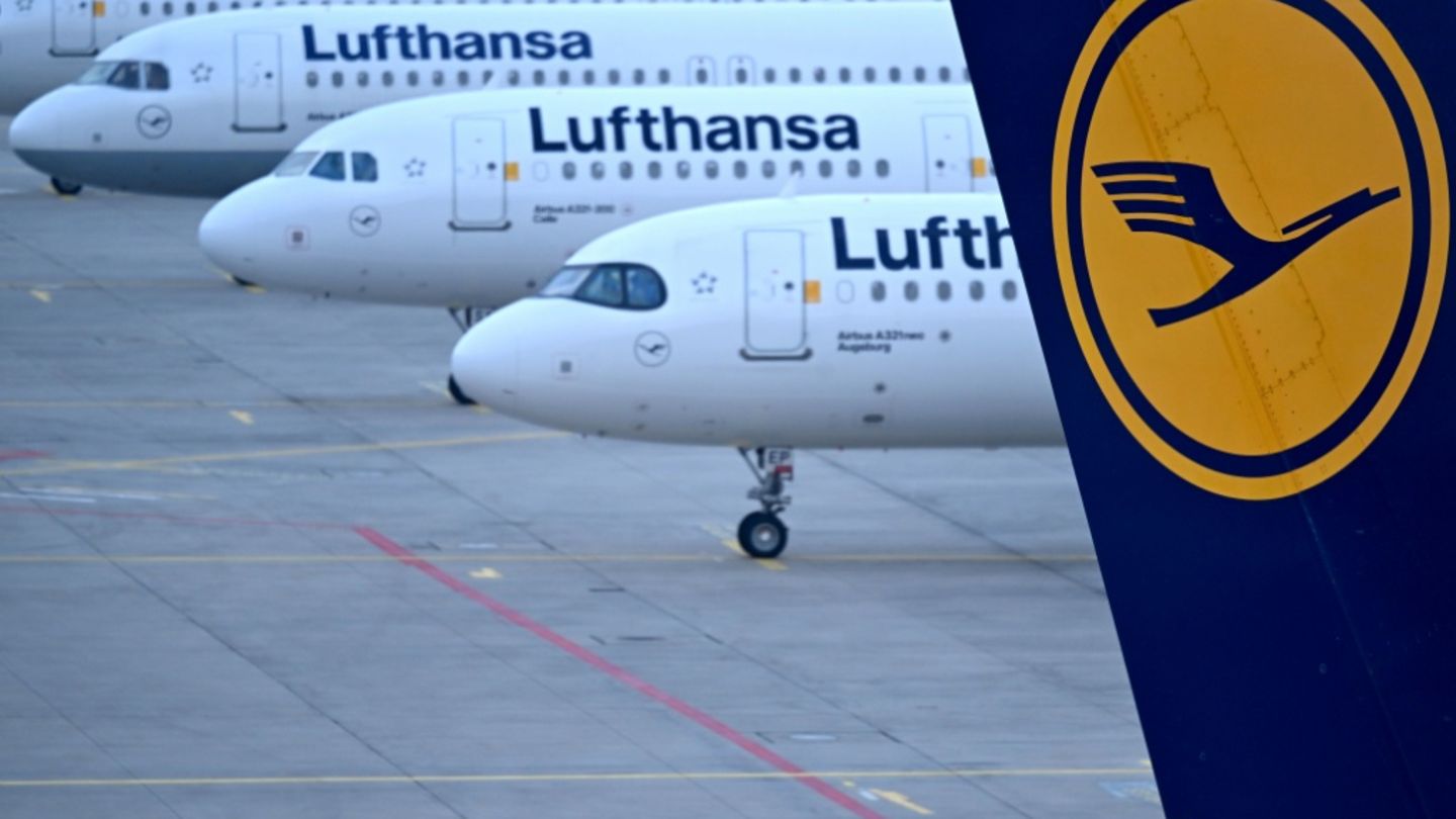 Lufthansa-Maschinen in Frankfurt