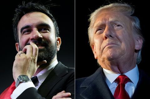 Der 34-jährige Mamdani (li.) und Trump (79)