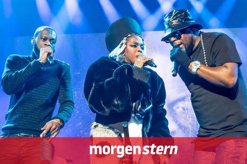 Rapper Pras mit den Fugees auf der Bühne