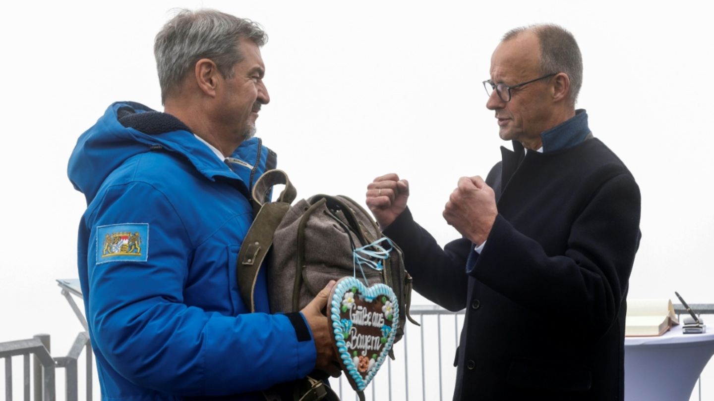 CSU-Chef Söder und CDU-Chef Merz