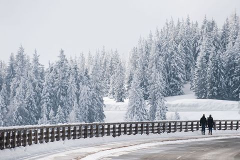 Die Panoramastraße ist ein bekanntes Fotomotiv – und auch zum Driften bei Schnee beliebt. (Symbolbild) Foto: Lino Mirgeler/dpa