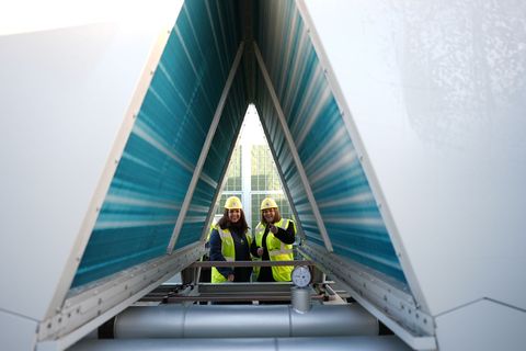 Die JVA Billwerder wird künftig mit Hilfe von Wärmepumpen beheizt. Foto: Marcus Brandt/dpa