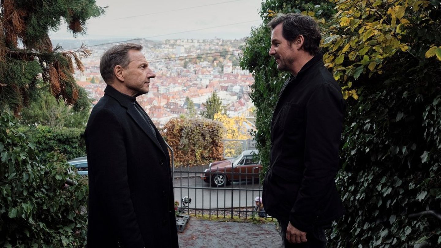 Thorsten Lannert (Richy Müller) und Sebastian Bootz (Felix Klare, r.) im neuesten Stuttgart-"Tatort: Überlebe wenigstens bis m