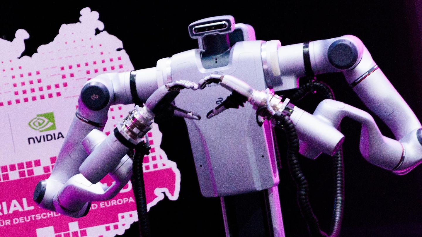 Ein Roboter, entwickelt von Nvidia und der Telekom