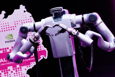 Ein Roboter, entwickelt von Nvidia und der Telekom