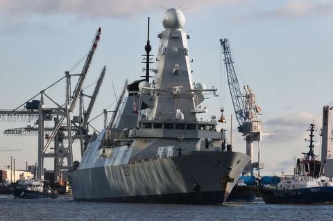 Das Schiff kann am Wochenende besichtigt werden. Foto: Marcus Golejewski/dpa