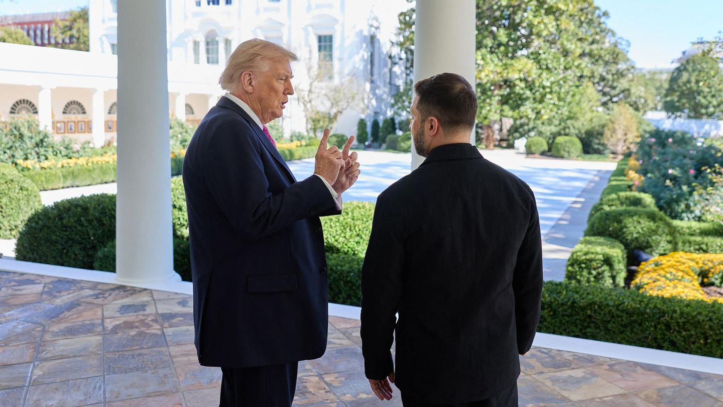 Lieber ein schlechter Frieden, als kein Frieden? Donald Trump (l.) stellt Wolodymyr Selenskyj vor die Wahl