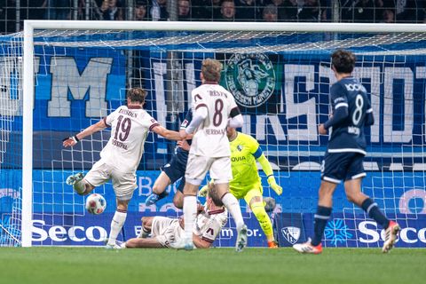 Alexander Rossipal brachte Dynamo Dresden mit 1:0 in Führung. Foto: David Inderlied/dpa